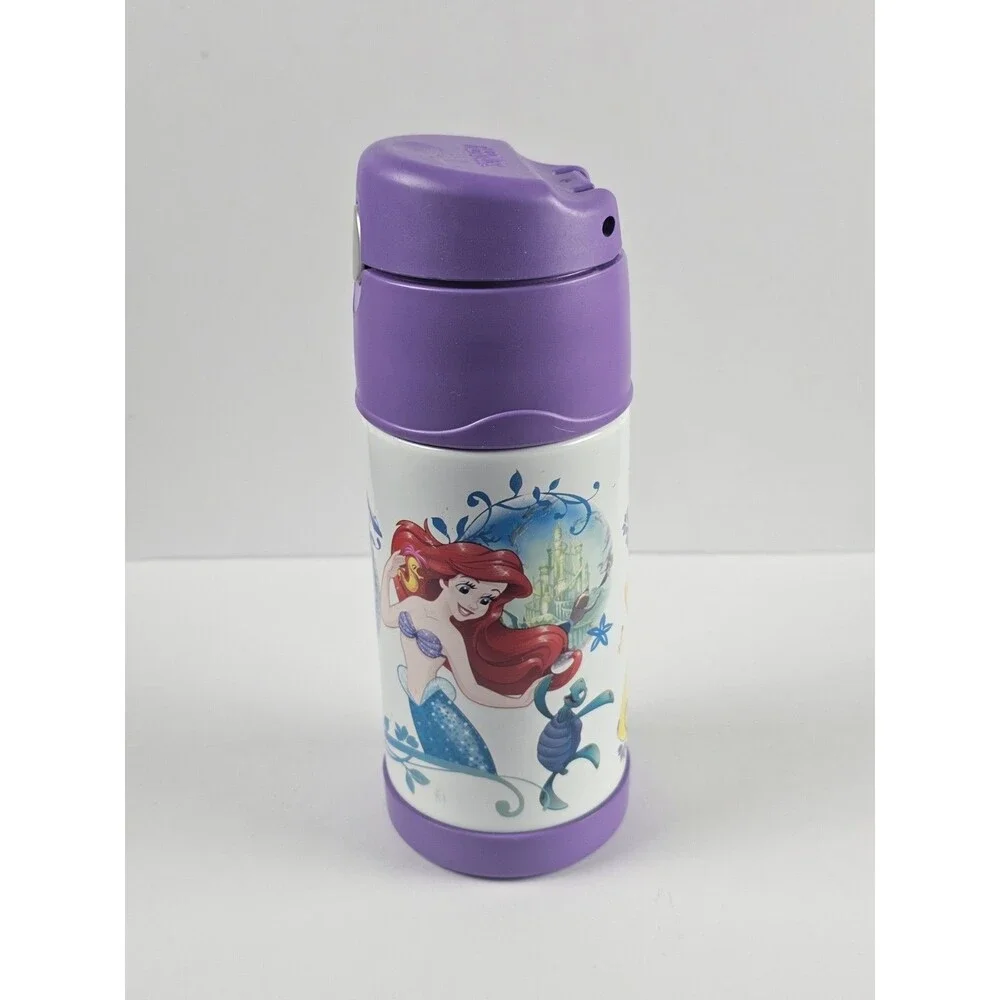 Kid's Thermos FUNtainer Steel Bottle Disney Cinderella Belle Little Mermaid